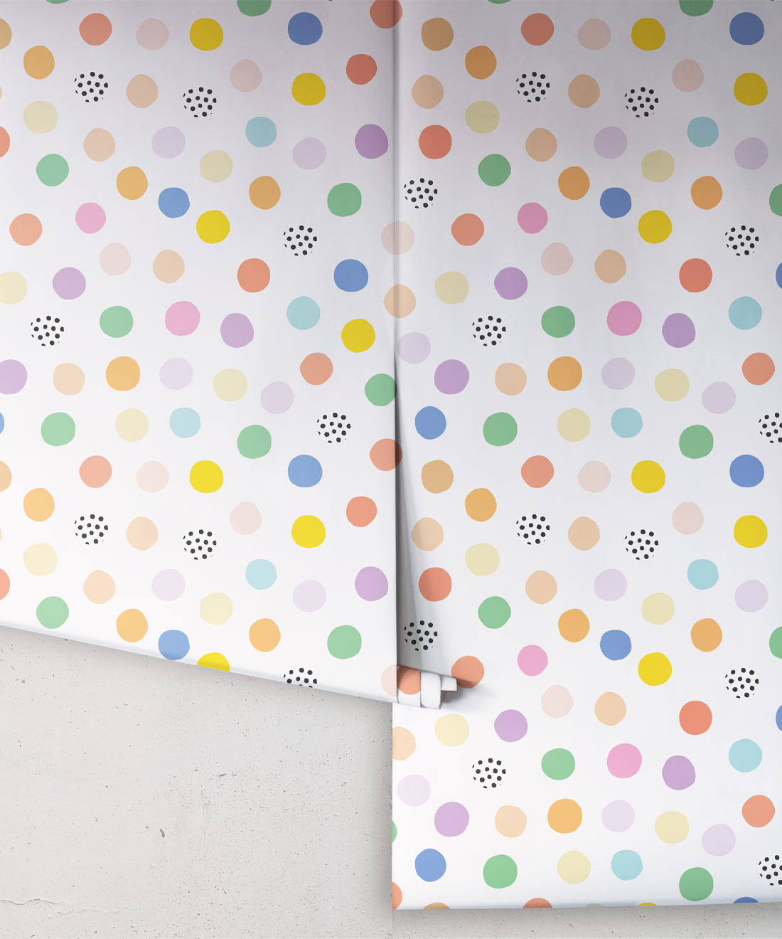 Happy Confetti Wallpaper, White