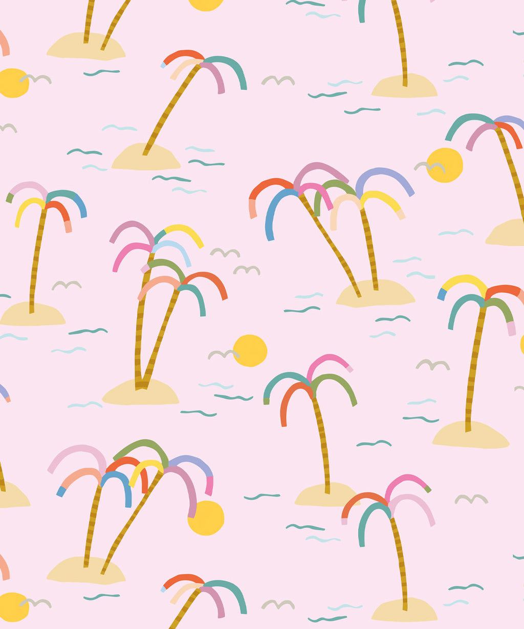 Happy Like A Holiday Wallpaper, Pink