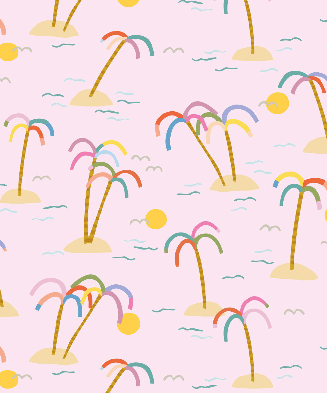Happy Like A Holiday Wallpaper, Pink