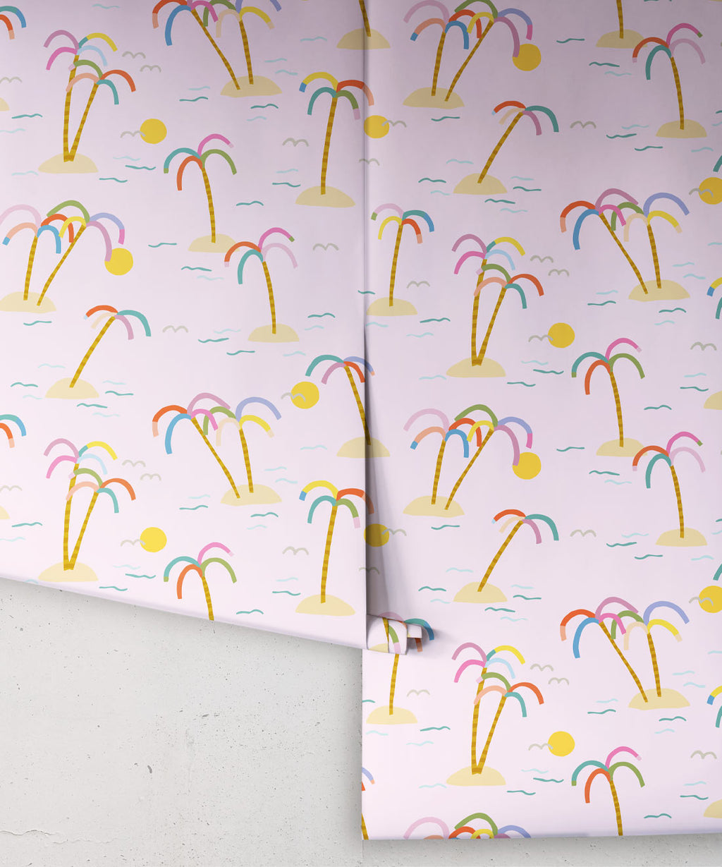 Happy Like A Holiday Wallpaper, Pink