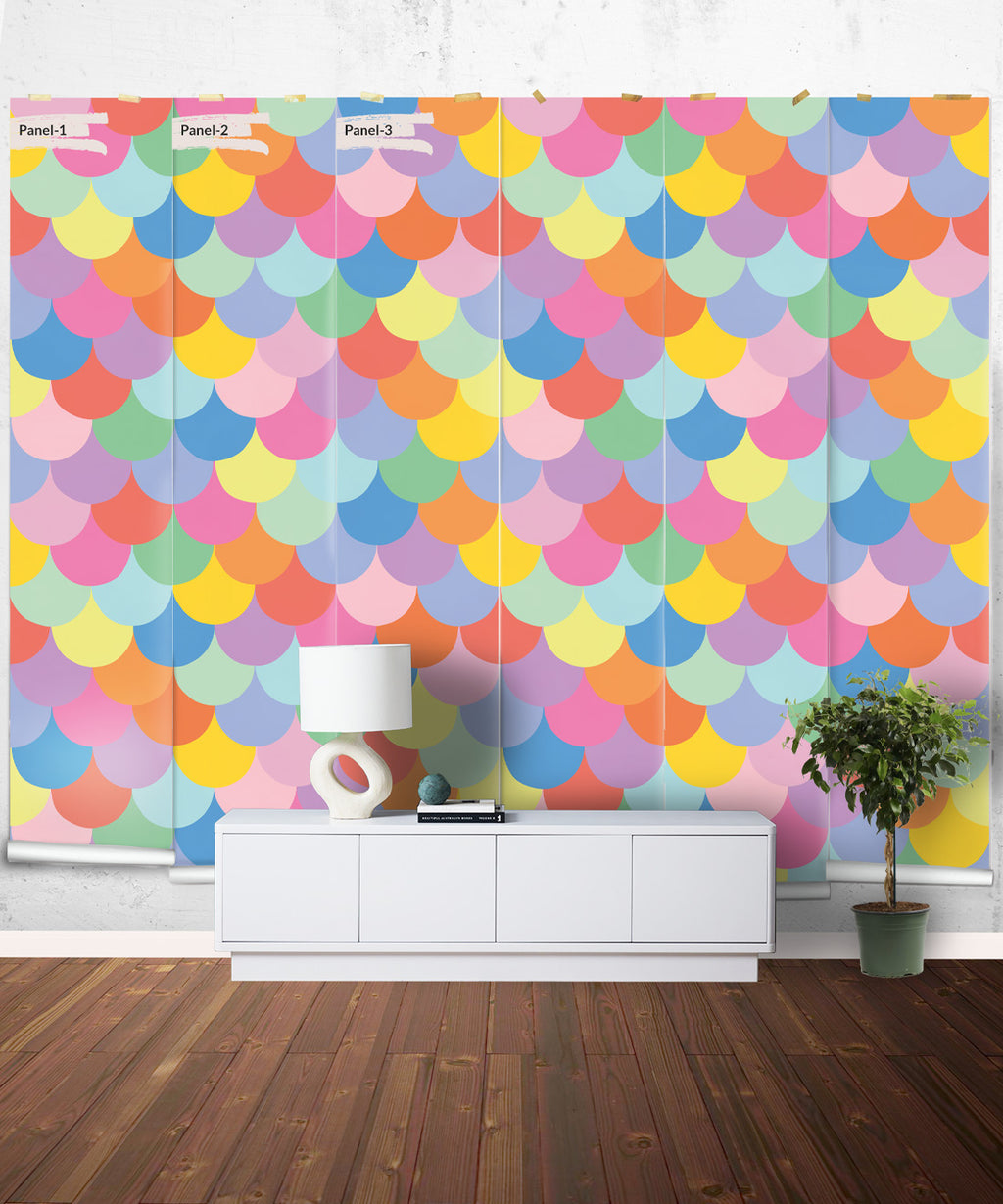 Happy Scales Mural, Bright