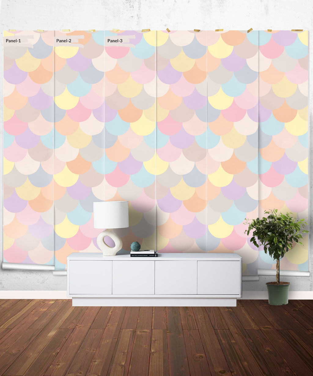 Happy Scales Mural, Pastel