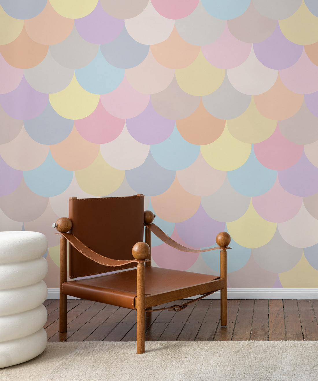 Happy Scales Mural, Pastel