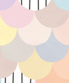 Happy Scales Mural, Pastel Lines