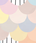 Happy Scales Mural, Pastel Lines