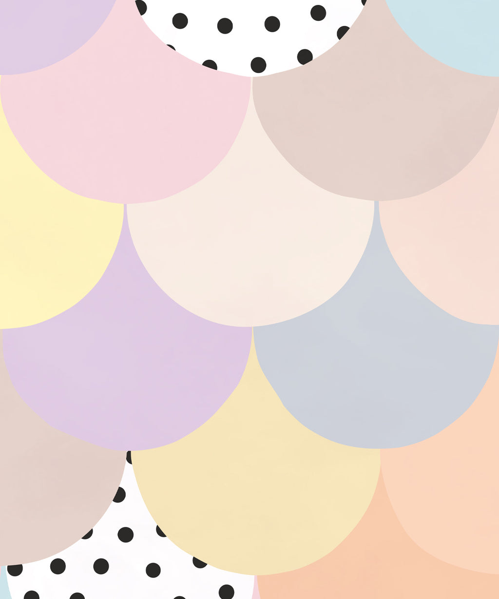 Happy Scales Mural, Pastel Spot