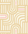 Maze Time Wallpaper, Cream
