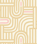 Maze Time Wallpaper, Cream
