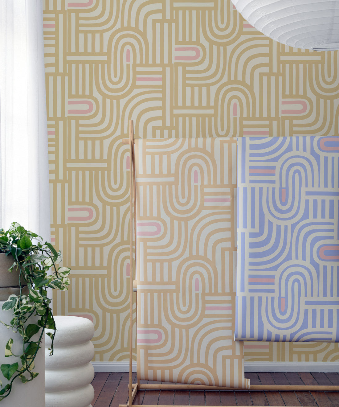 Maze Time Wallpaper, Cream