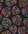 Monstera Love Wallpaper, Black