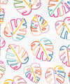 Monstera Love Wallpaper, White
