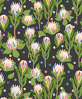 Protea Party Wallpaper, Fruity Black