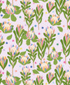 Protea Party Wallpaper, Fruity Lilac