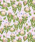 Protea Party Wallpaper, Fruity Lilac