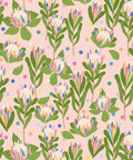 Protea Party Wallpaper, Fruity Peach