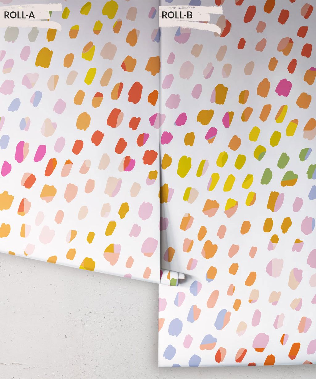 Rainbow Cheetah Wallpaper, White