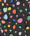 Rainbow Leopard Wallpaper, Charcoal