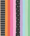 Rainbow Wall Mural, Bright Black