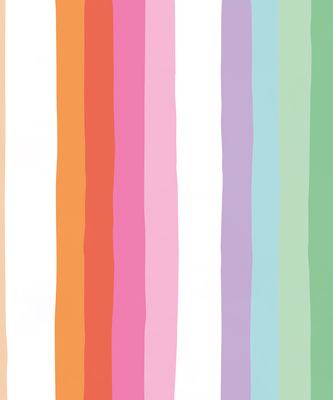 Rainbow Wall Mural, Bright Simple