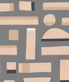 Shape Play Mural, Grey