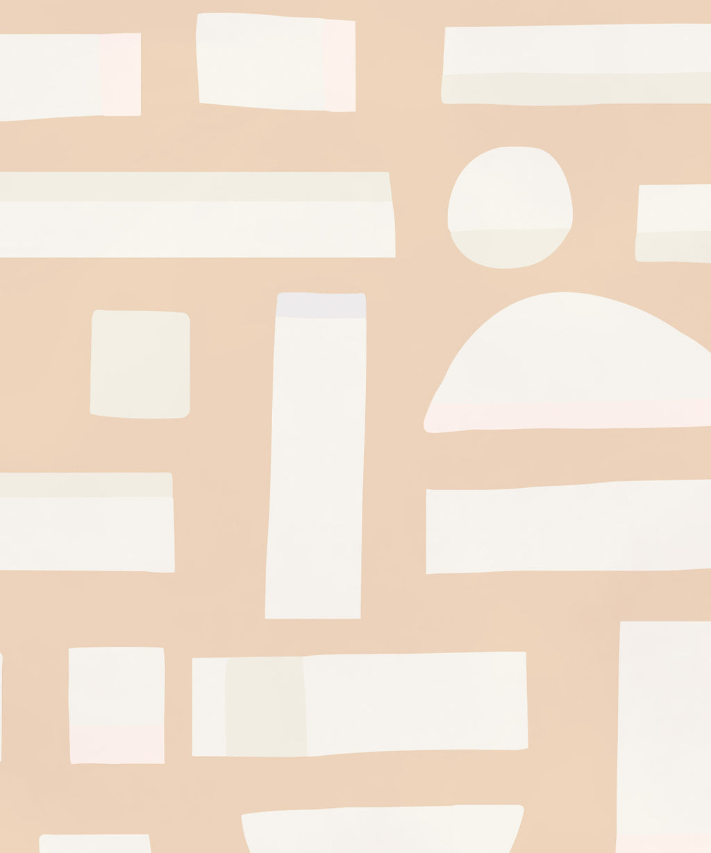 Shape Play Mural, Mother of Pearl