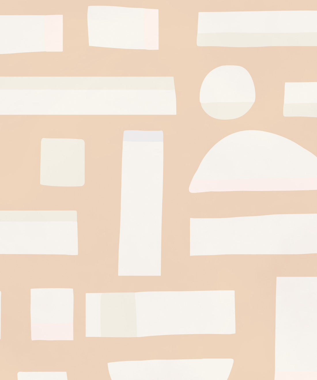 Shape Play Mural, Mother of Pearl