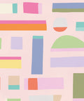 Shape Play Mural, Pink