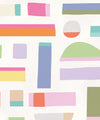 Shape Play Mural, White