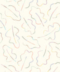 Spring Leaves Wallpaper, Pastel Ivory