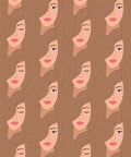 Stronger Together Wallpaper, Brown