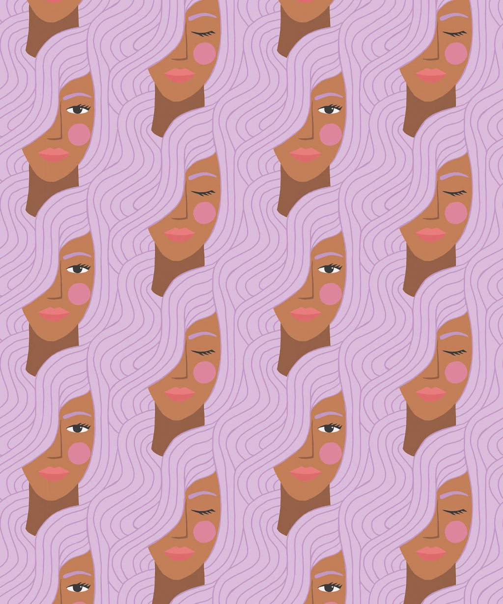 Stronger Together Wallpaper, Lilac