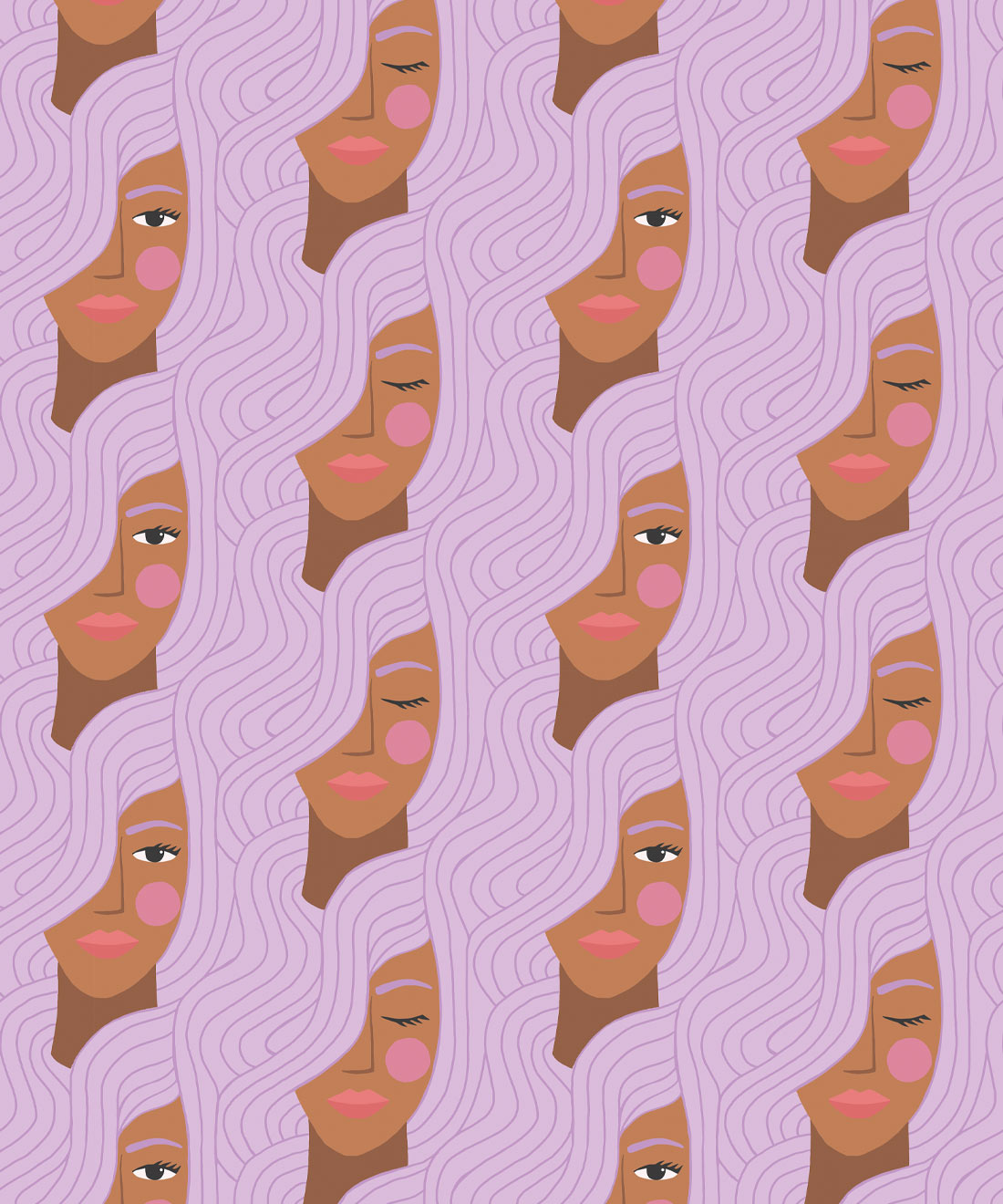 Stronger Together Wallpaper, Lilac