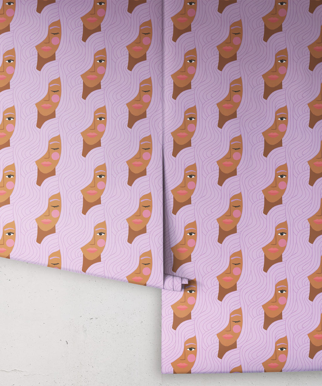 Stronger Together Wallpaper, Lilac