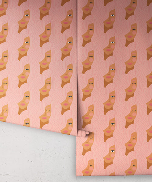 Papel tapiz Stronger Together, melocotón