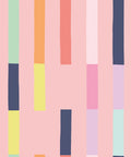 Sweet Rainbow Stripe Wallpaper, Peach