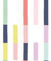 Sweet Rainbow Stripe Wallpaper, White