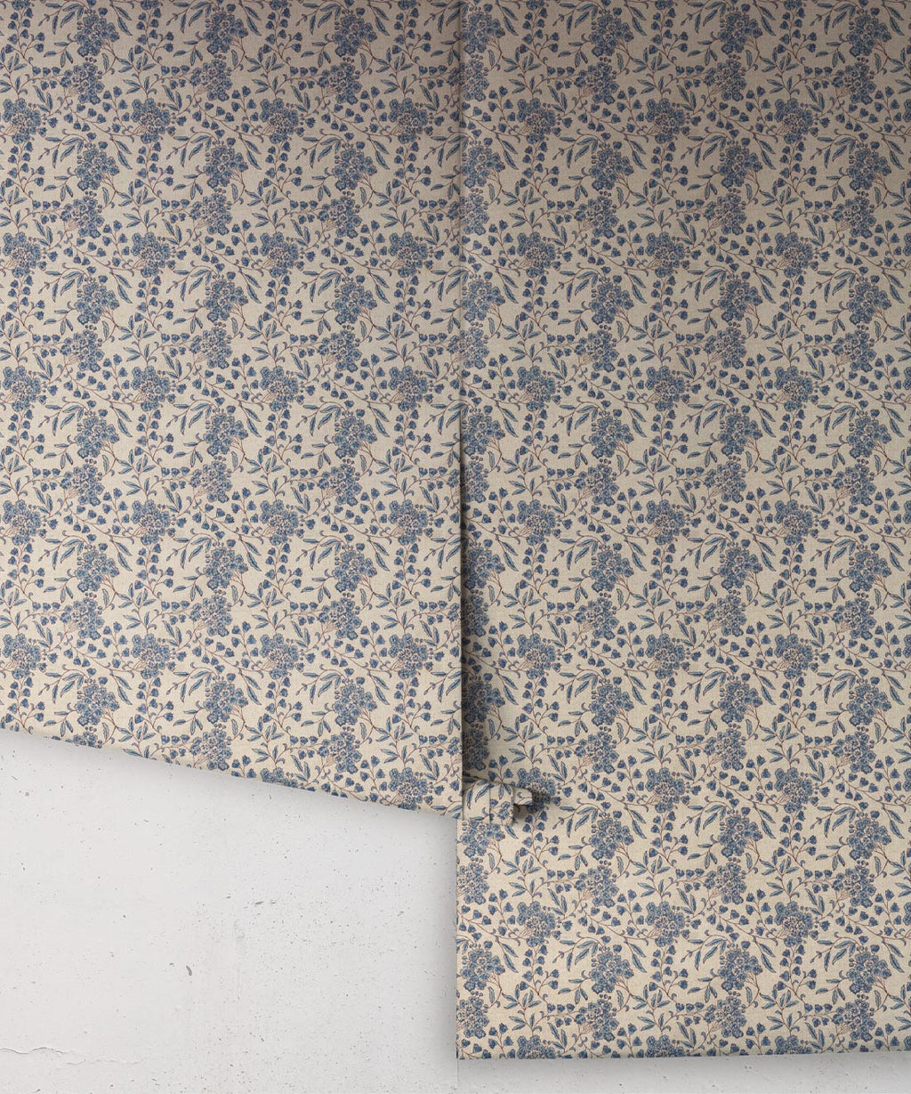 Sakura Blossom Wallpaper, Indigo Natural