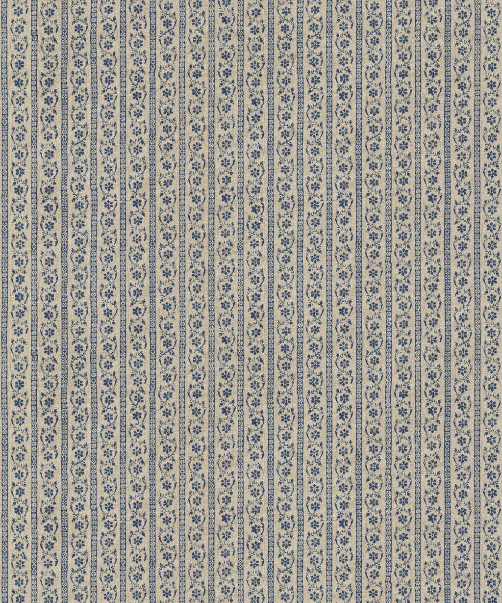 Daisy Chain Wallpaper, Indigo Natural