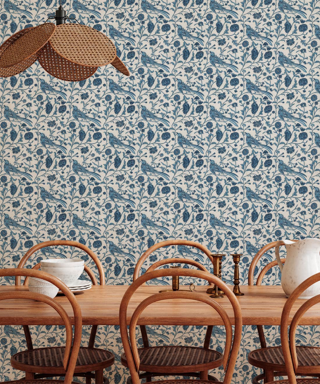 Vintage Bluebirds Wallpaper
