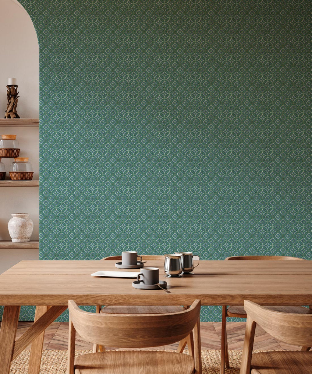 Istanbul Wallpaper, Green Sky Ivory