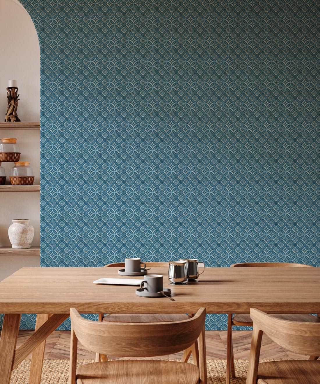 Istanbul Wallpaper, Indigo Sky Ivory