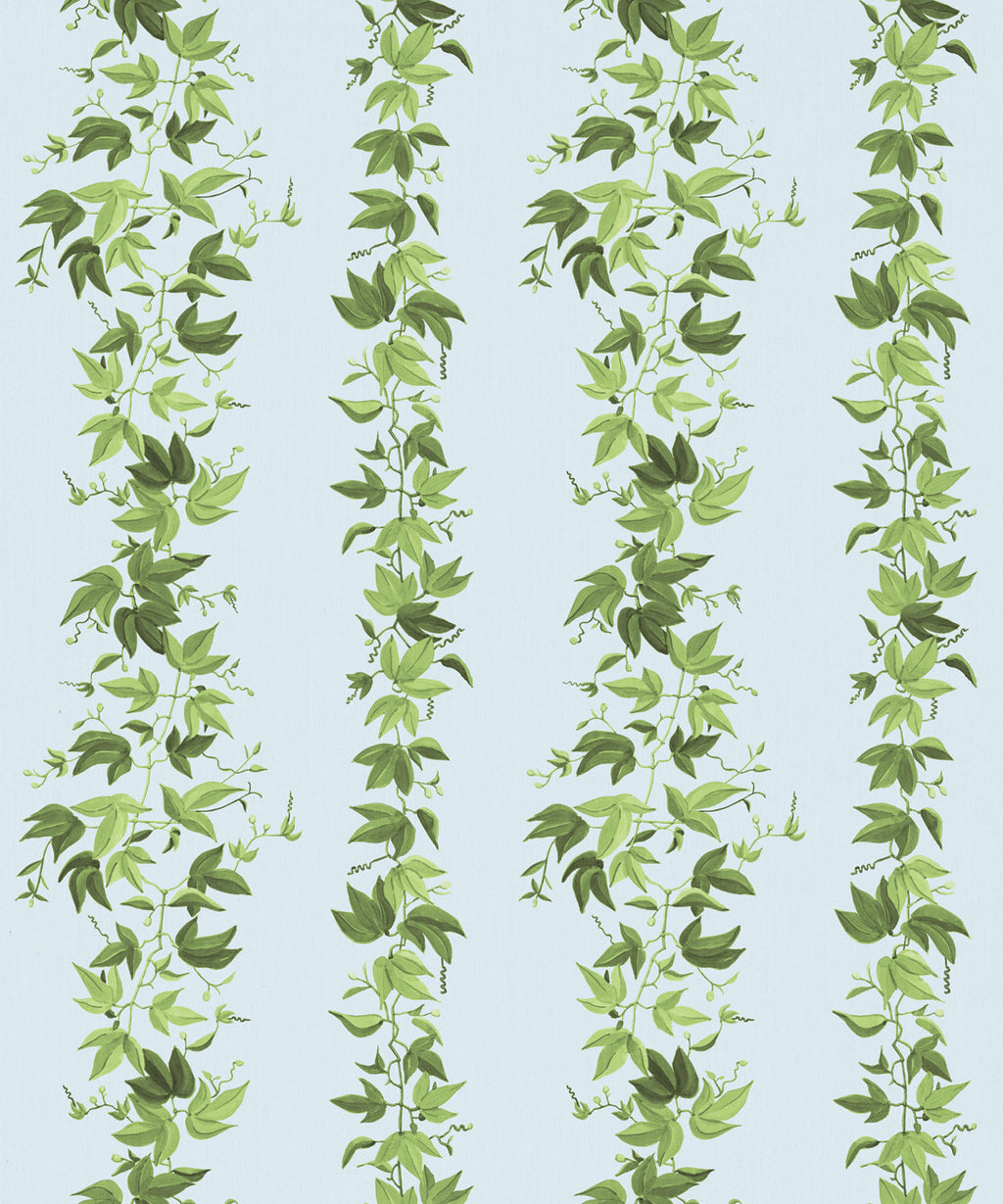 Antibes Decorative Textile Wallpaper, Duck Egg