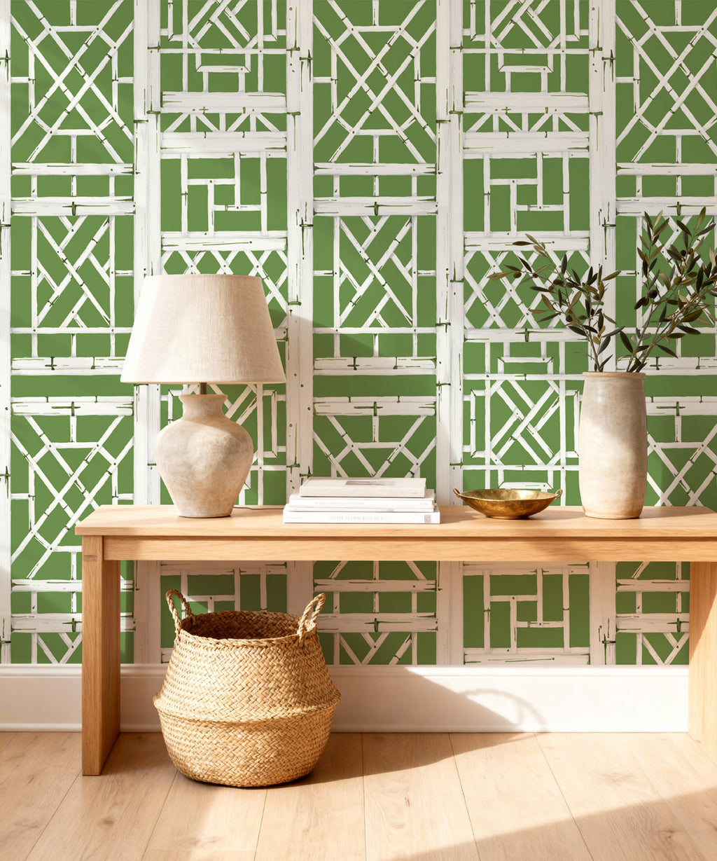 Briland Decorative Textile Wallpaper, Moss