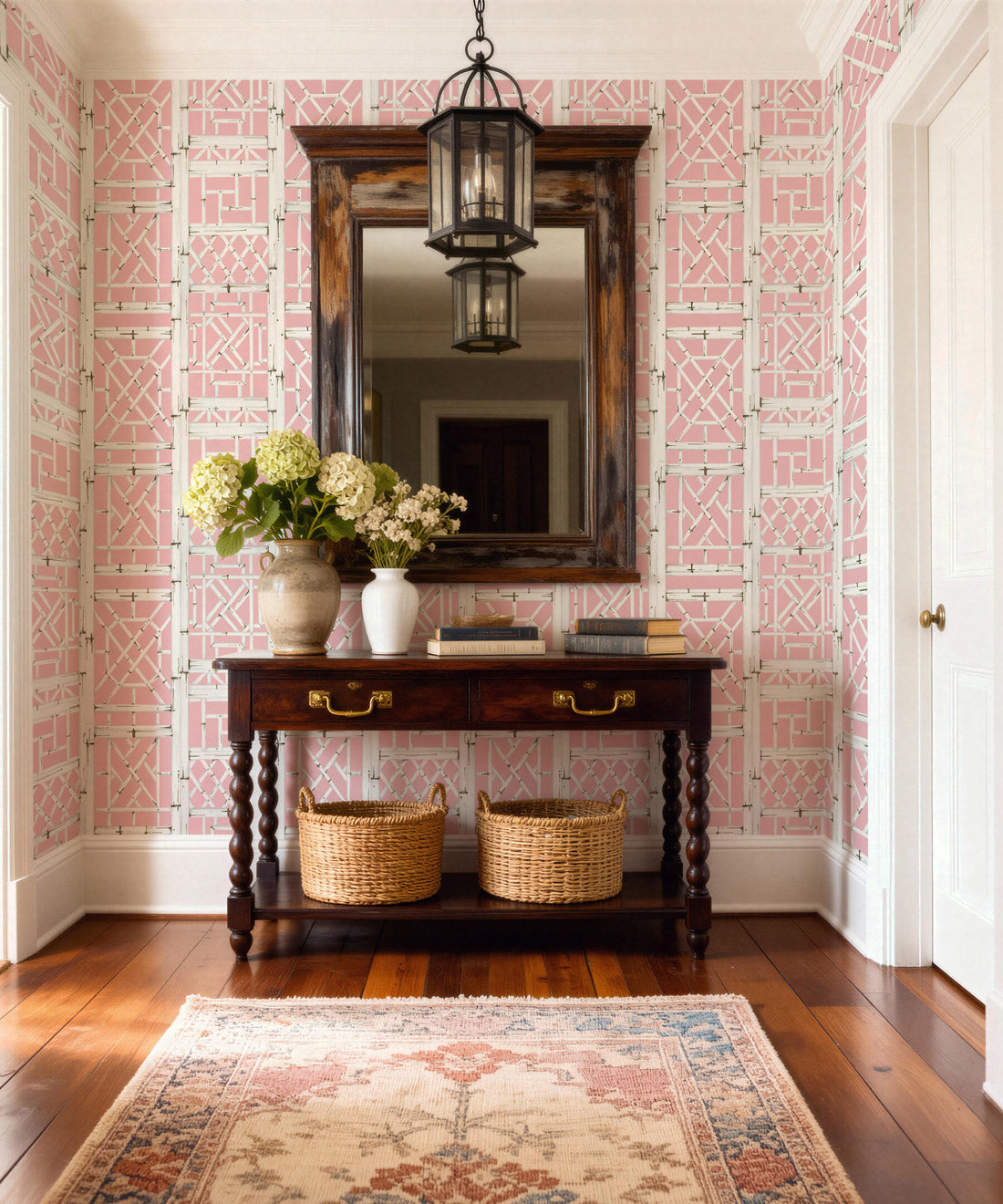 Briland Decorative Textile Wallpaper, Pink