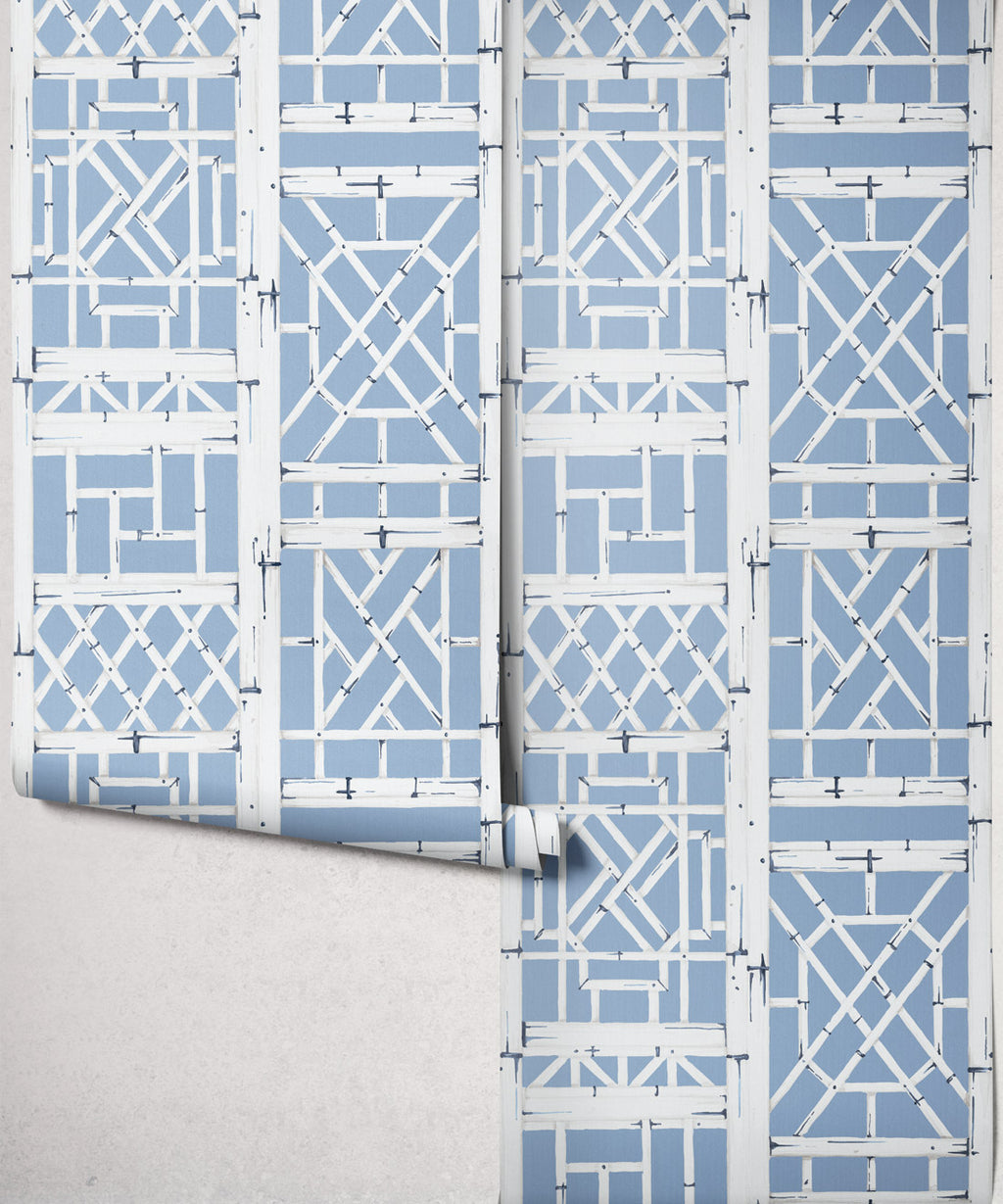Briland Decorative Textile Wallpaper, Sea Glass