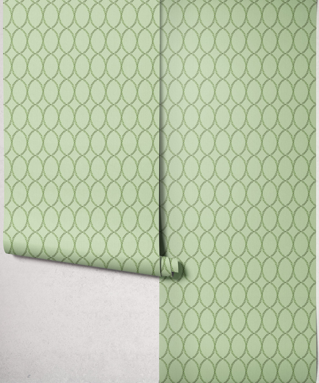 Chloe Decorative Textile Wallpaper, Celadon