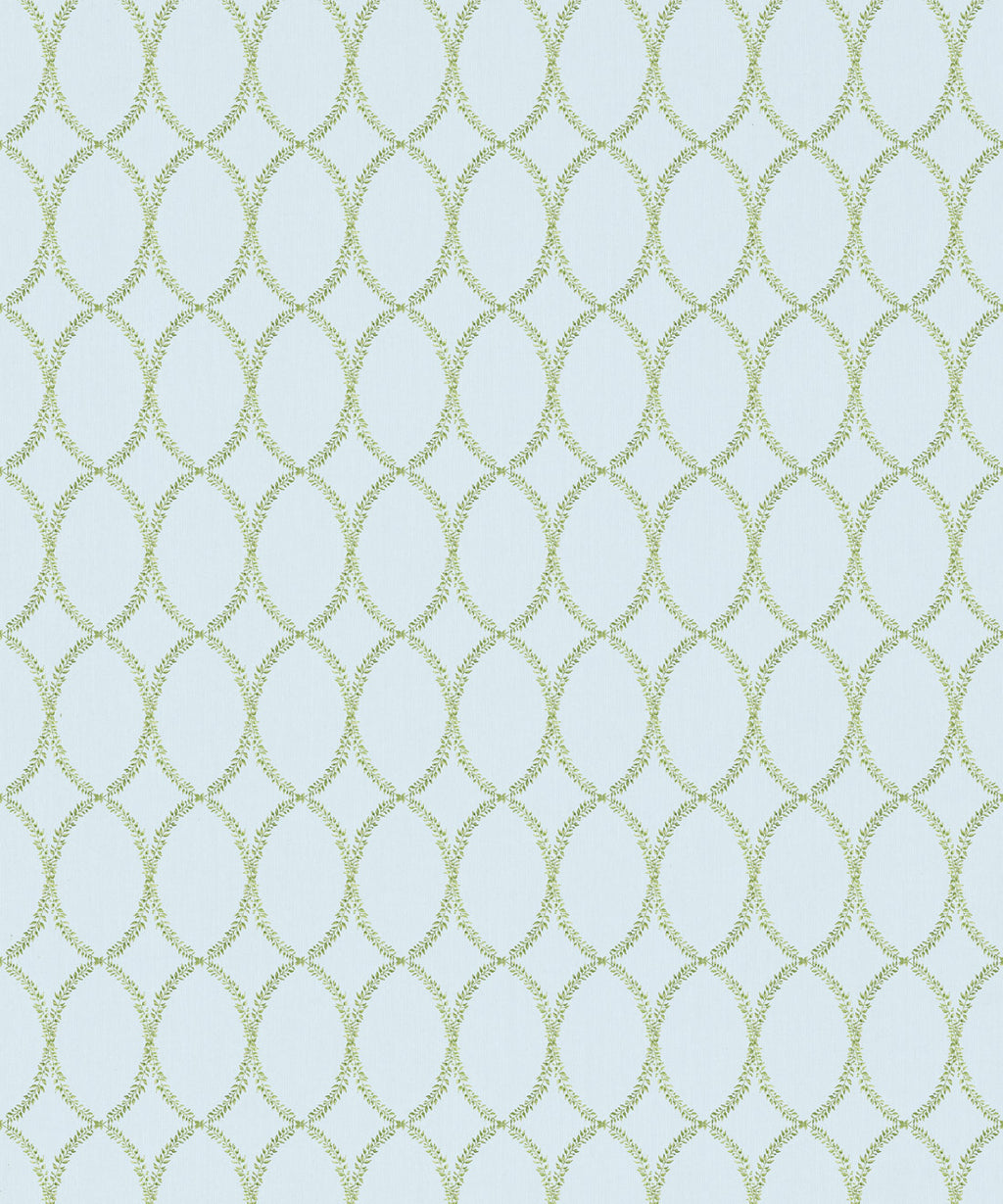 Chloe Decorative Textile Wallpaper, Duck Egg