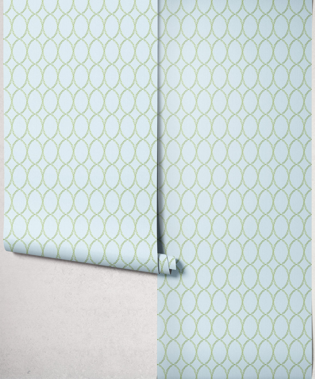Chloe Decorative Textile Wallpaper, Duck Egg