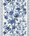 Edith Decorative Textile Wallpaper, Blue
