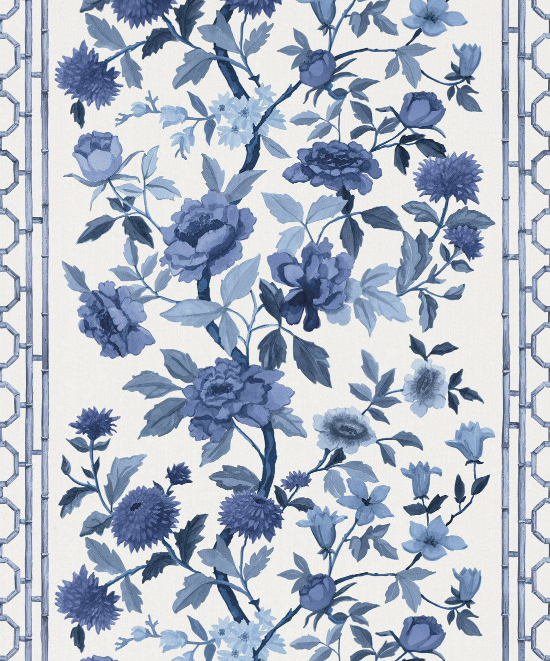 Edith Decorative Textile Wallpaper, Blue